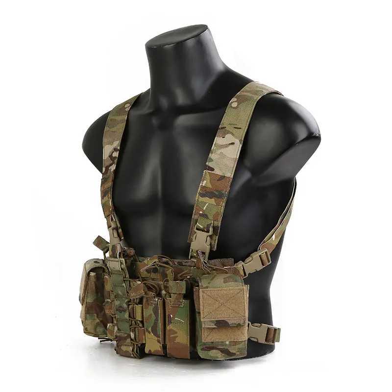 Emersongear Tactical Chest Rig D3CR Rapid Assault Armor 5.56 Walkie Pouch Airsoft Hunting Carrier Vest Combat Vest Z250728