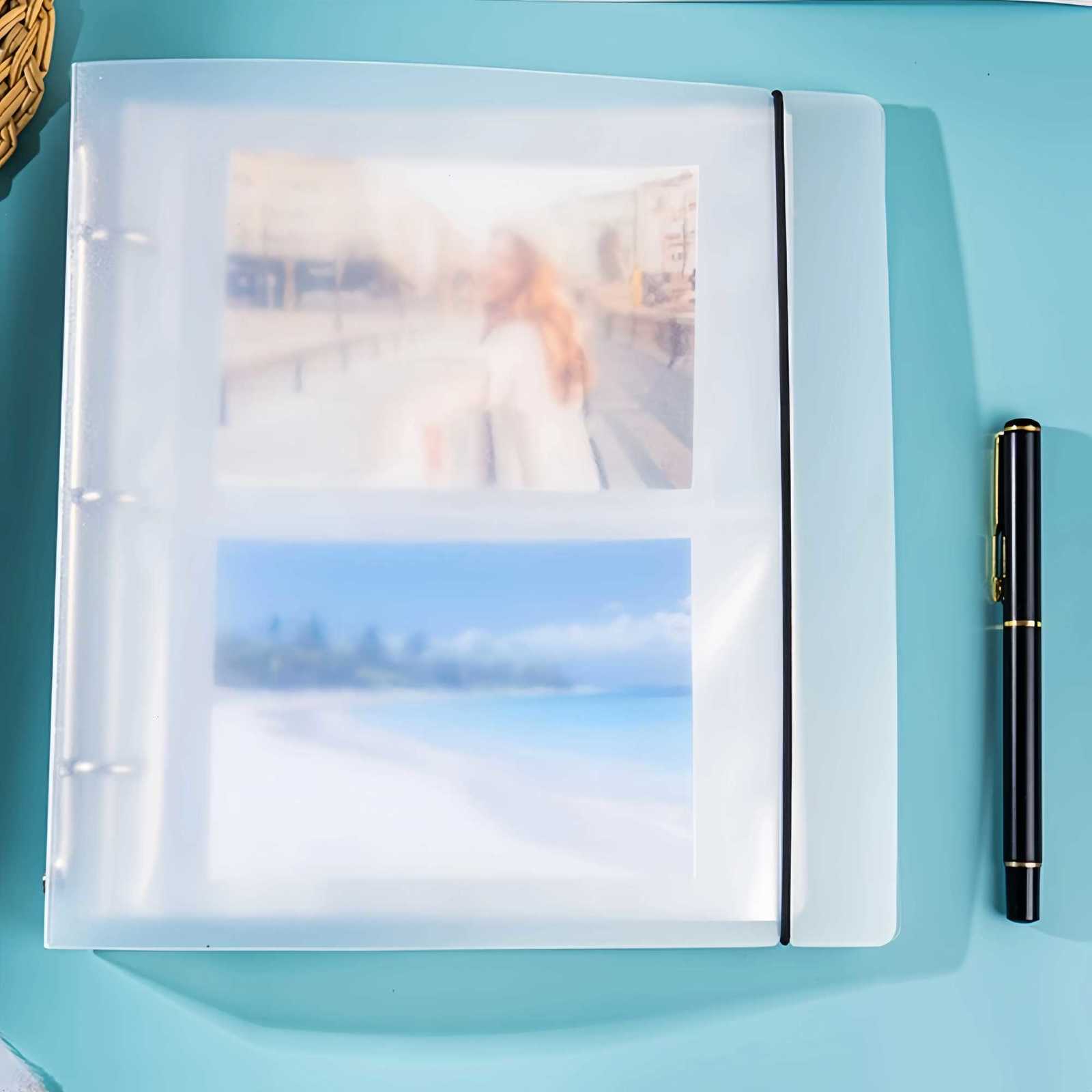 3in 4in 5in 6in 7in Transparent Matte Strap Photo Album Large Capacity Star Chasing Small Card Album Loose Leaf Photo Album Z250729