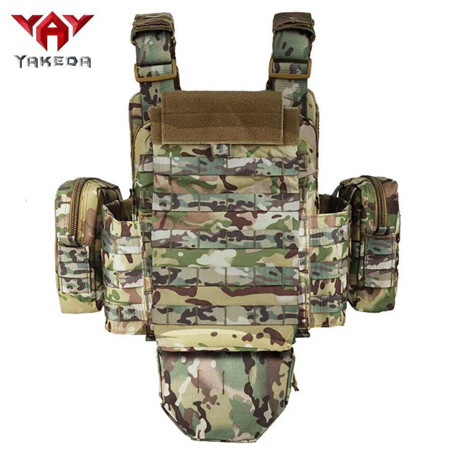 YAKEDA Five piece equipment bag training vest wear-resistant and tear resistantdetachable and expandable waterproof Z250728