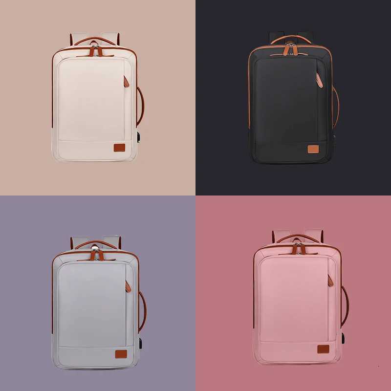 Mycobags Unisex Waterproof Oxford USB Laptop Backpack for College Students 17 Inch Travel Computer Bag with Charging Port Ant S250728