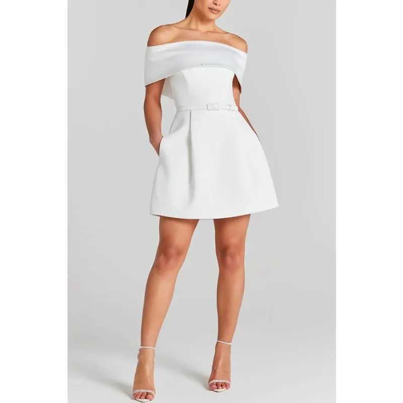 New Fashionable Hot Selling Spring and Summer New Waistband One Shoulder Dress INS Casual Party Dress for Women Z250728