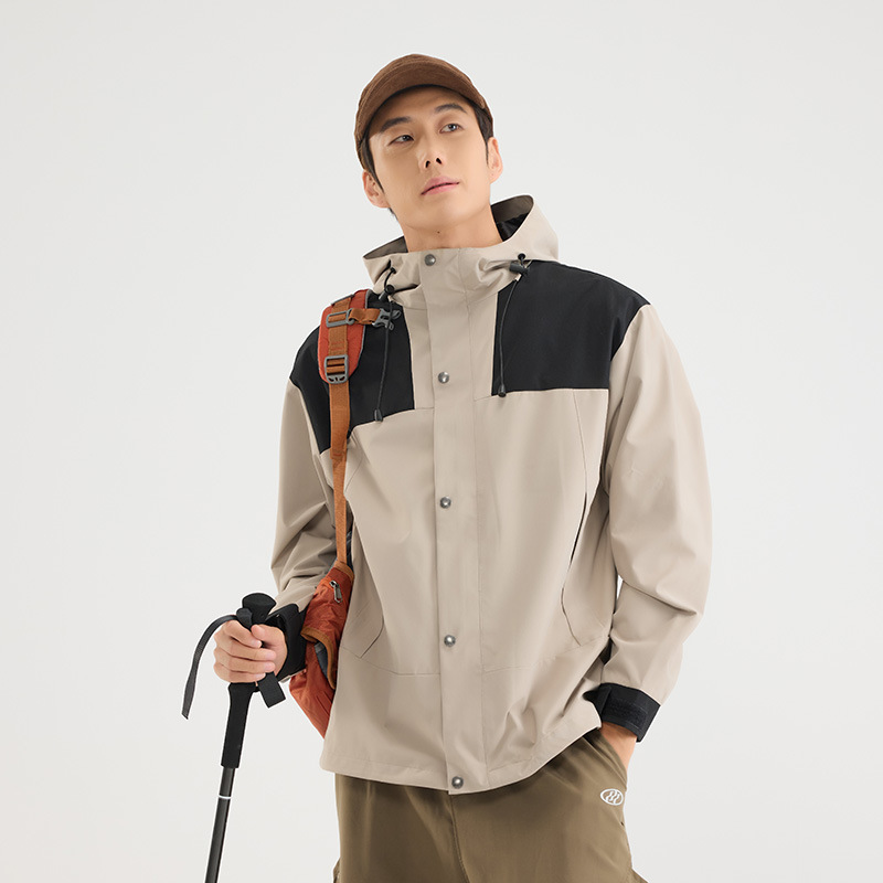new free shipping designer cloth for man Detachable hooded jacket
