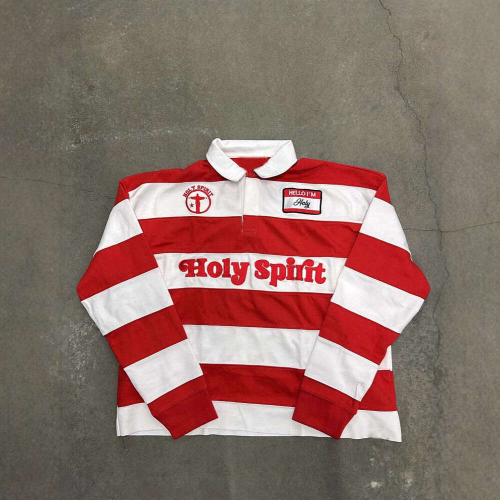 American Street Style Letter Embroidery Unisex Loose Sweatshirt Long Sleeve