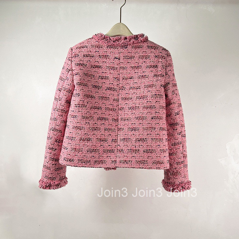 Korean East Gate Fashion Texture Small Fragrance Coat Womens Thick Flower Fabric Autumn/Winter Tassel Heavy Industry Outwear Network Red