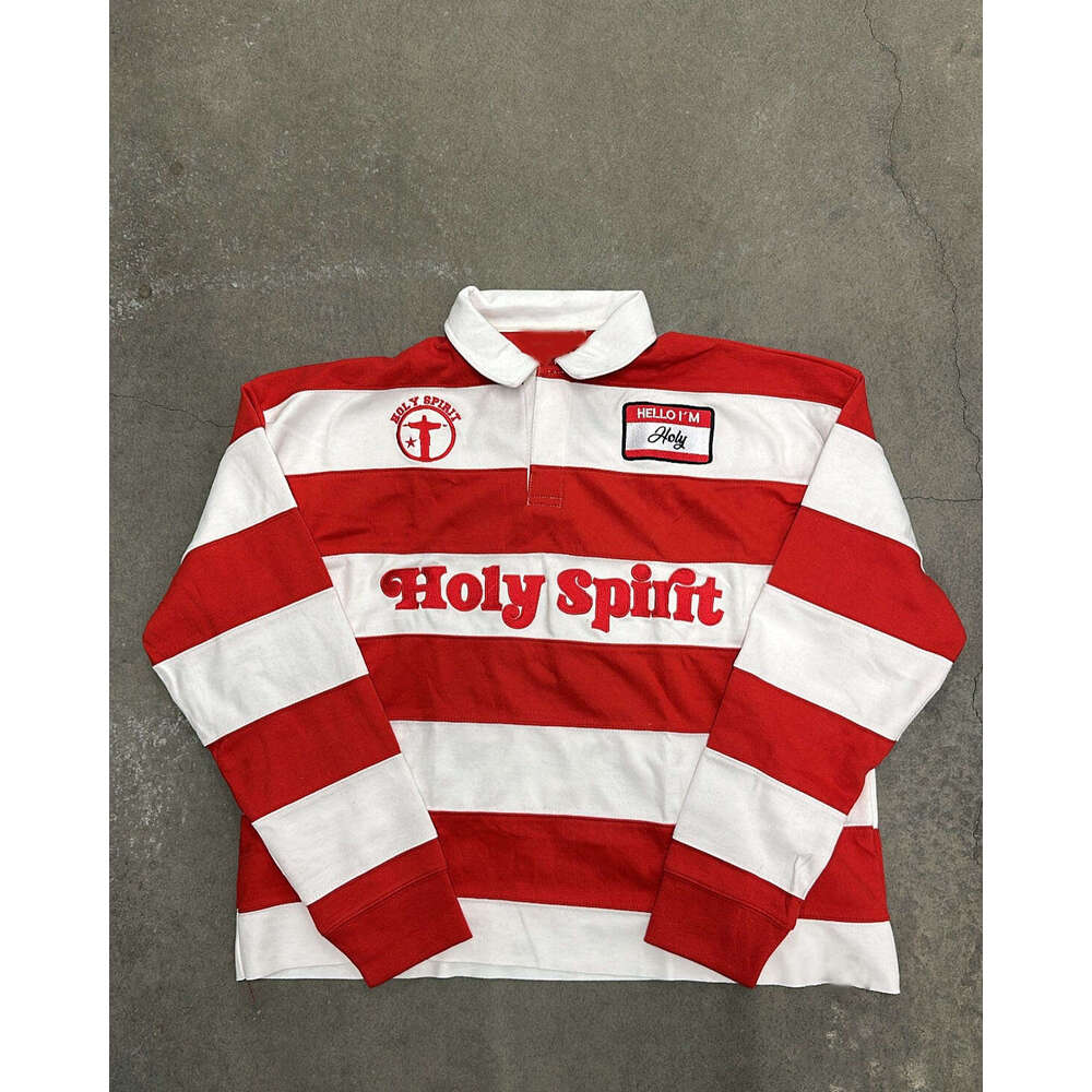 American Street Style Letter Embroidery Unisex Loose Sweatshirt Long Sleeve