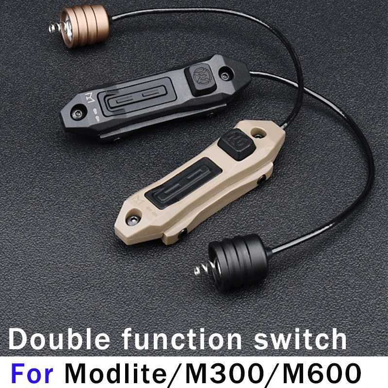 Vadsn Tactical Double Function Switch Applicable for Modlite /m300/m600 Series Airsoft Flashlight Momentary Hunting LightXJ250728