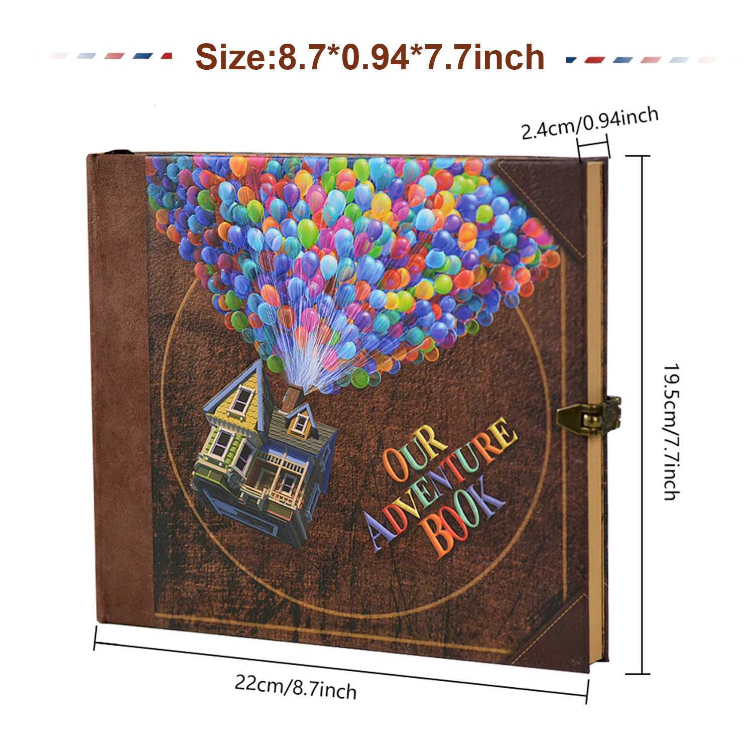 146 Page DIY Handmade Photo Album Scrapbook Our Adventure Book Retro Kraft Album Anniversary Wedding Memory Mothers Day Gift Z250729