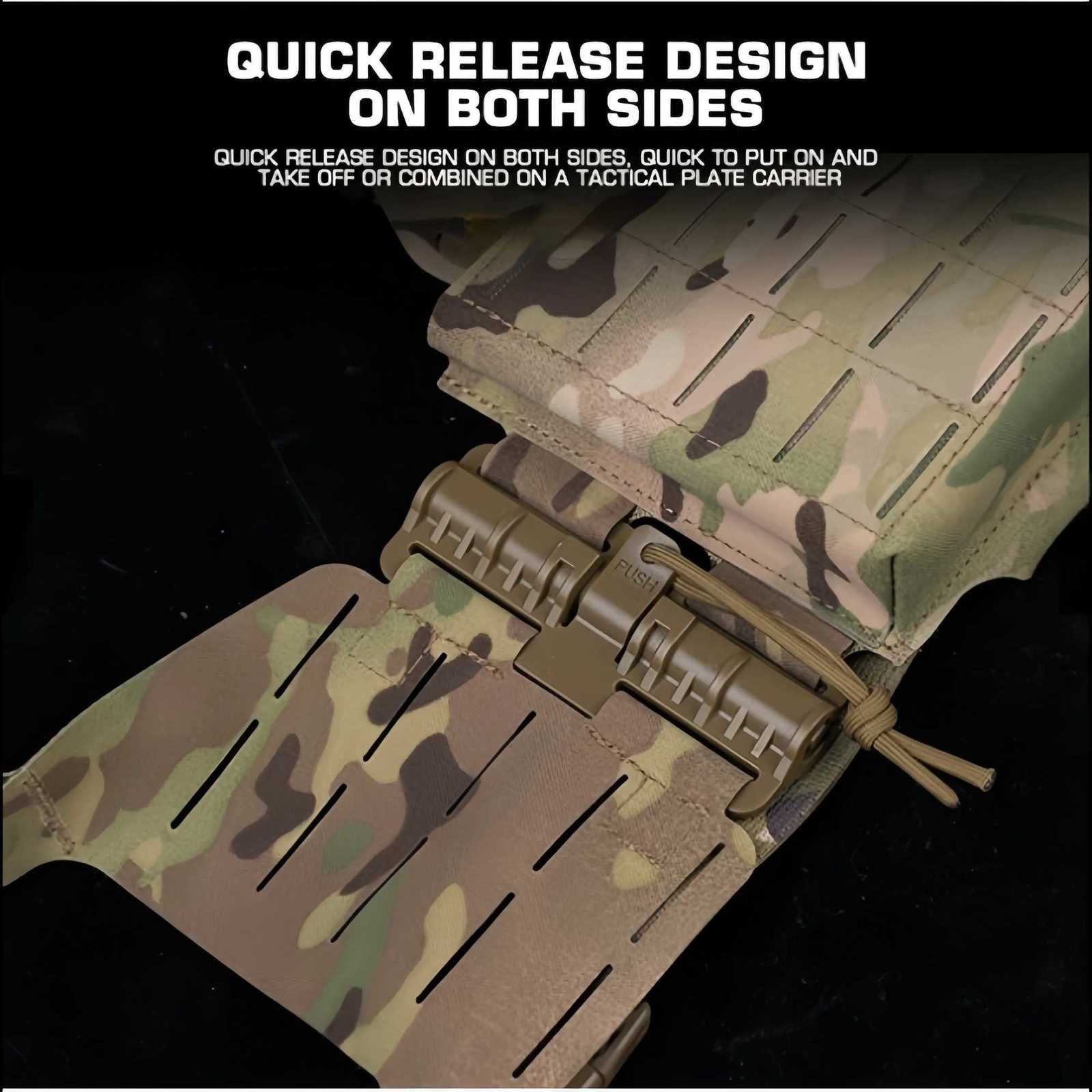 Knight Hunting Chest Hang Quadruple 5.56 7.62 Magazine Bag Front Panel Double sided Quick Detachment Z250728