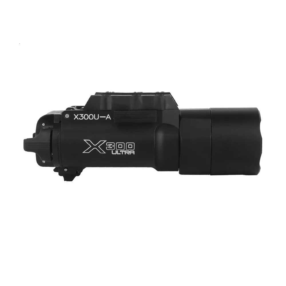800 Lumens Flashlight SF X300U X300U-A Left Right Both Side Switch Pistol Handgun Helmet Light XJ250728
