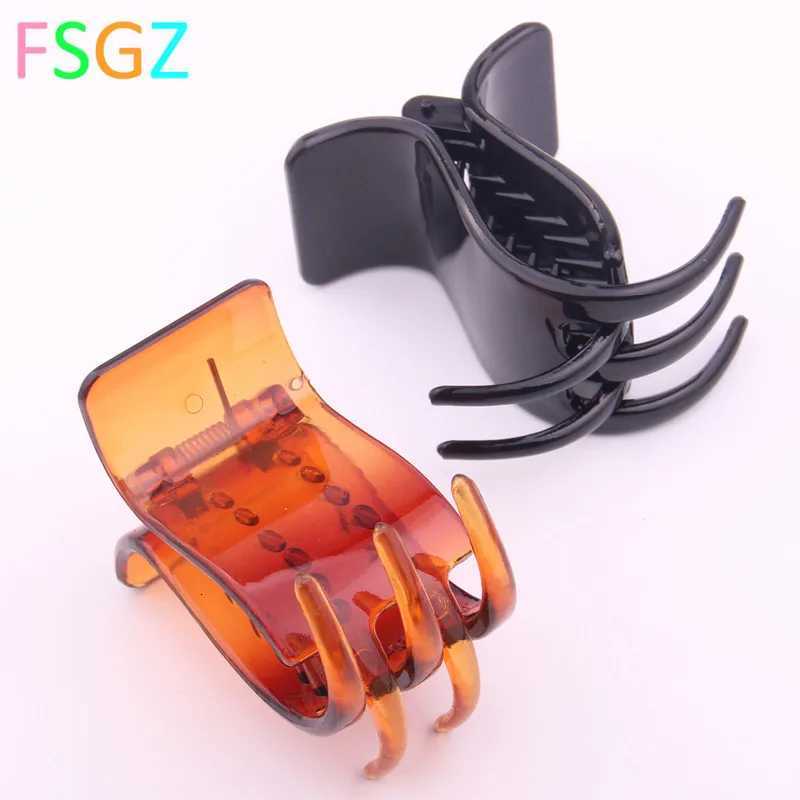 Basic Plastic Hair Clamp Solid Black Transparent Brown Hair Claw Ponytail Holders Hairdressing Accessories Tools Hair Clips 2020 Z250729