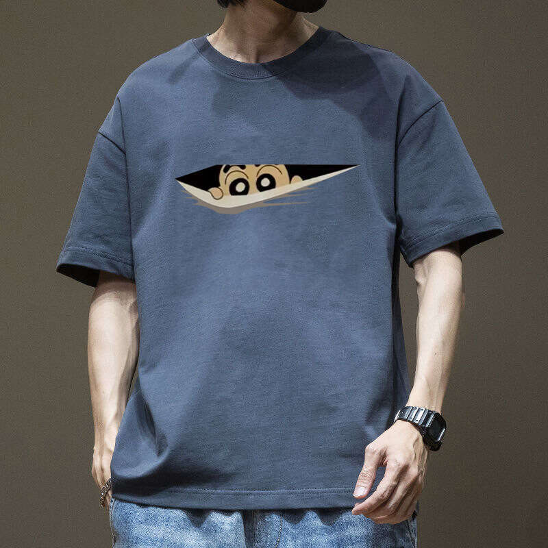 Designer T Shirt Men's Summer Cotton T-Shirt Short Sleeve Trendy Brand Printed Round Neck Loose Fit Tee 2024 New Base Shirt Graphic Tee Tracksuit