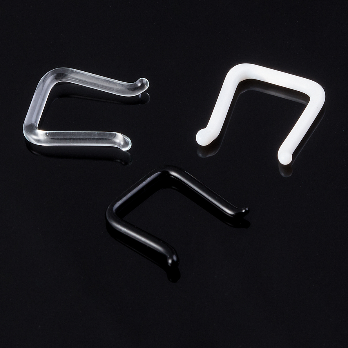 Glass U-shaped pole eyebrow nail ear bone nail human body perforation wearing nourishing hole environmentally friendly anti allergic replacement punct