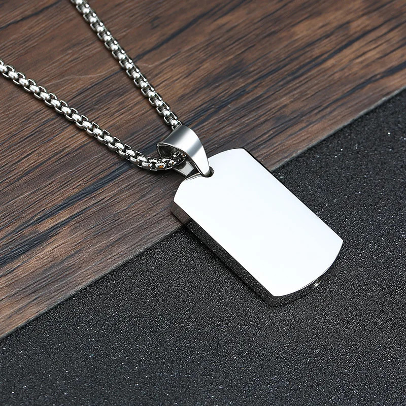 Vnox Men Dog Tag Container Pendant Necklace Stainless Steel Cremation Urn Jewelry Ashes Funnel Filler Kit Accessory 250729