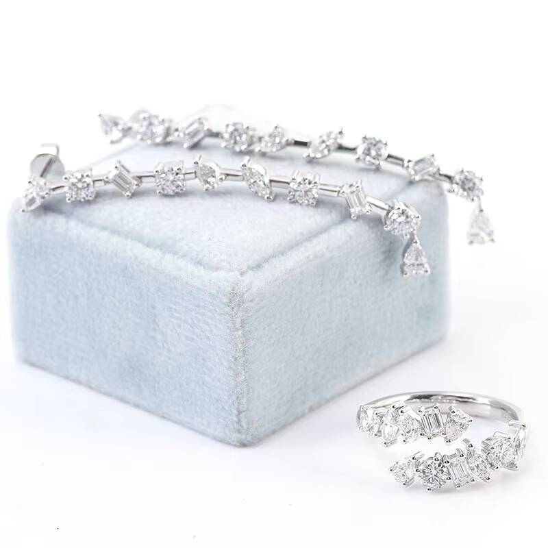 The Latest Design Cultivates Diamond K-gold Womens Earrings Handmade Tassel Pendants for Weddings and High-end Jewelry