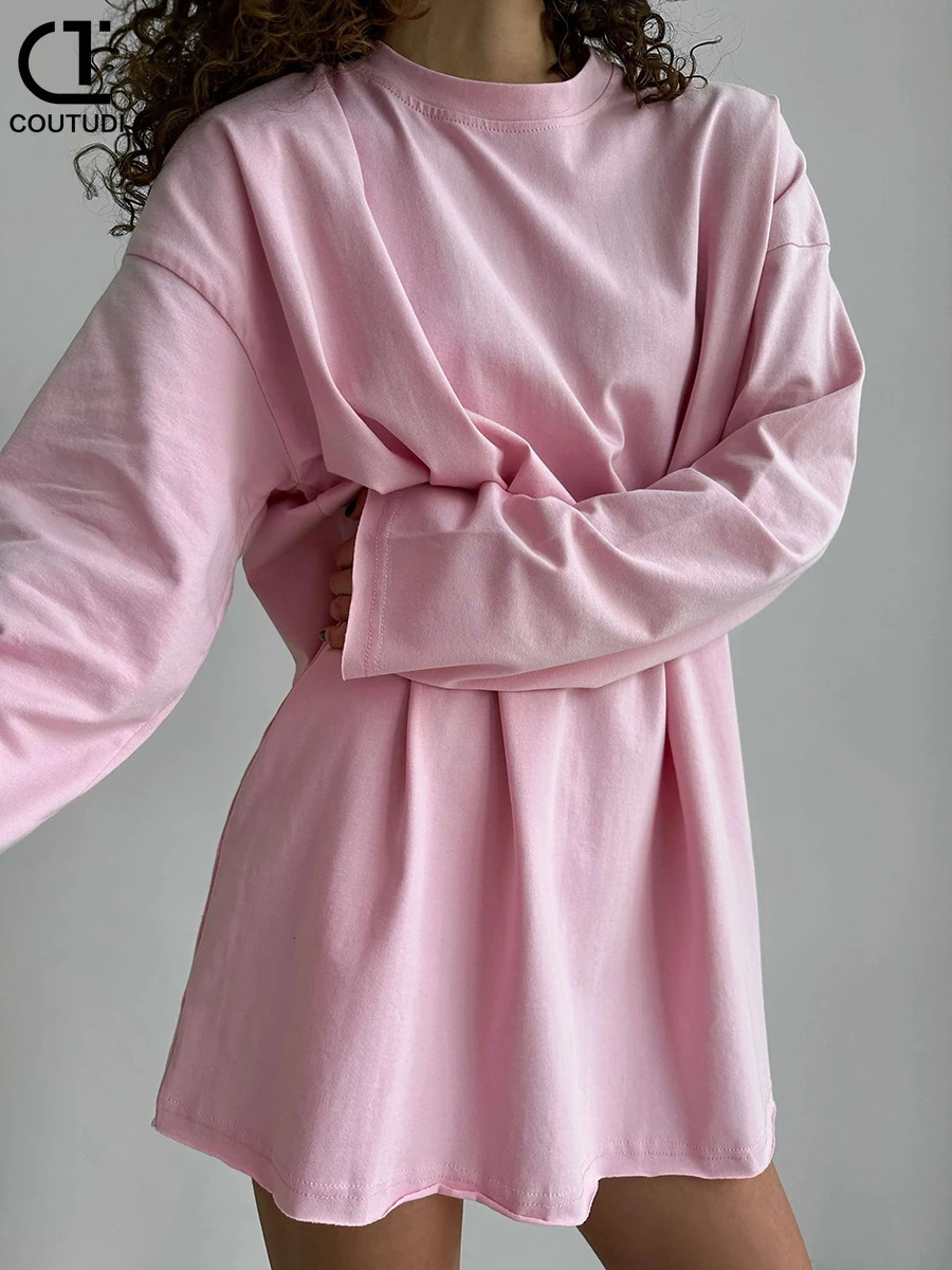 100% Cotton Tee Shirt for Women Loose Pullover Long Sleeve Casual Korean Streetwear 250729