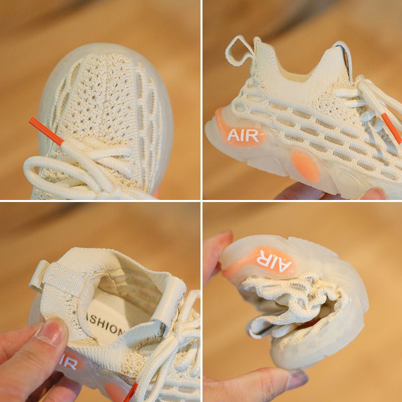 Kids Sneakers Sports Baby Soft Summer Breathable Running Knitting Infant Teenage Boy Girl Lightweight Shoes Toddler Running Shoes Sizes US0.5C-US10C C