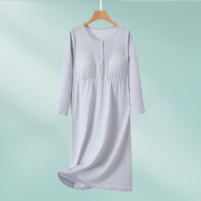 X61404 Spring and summer breathable cotton delivery room dress ultra-thin and cool