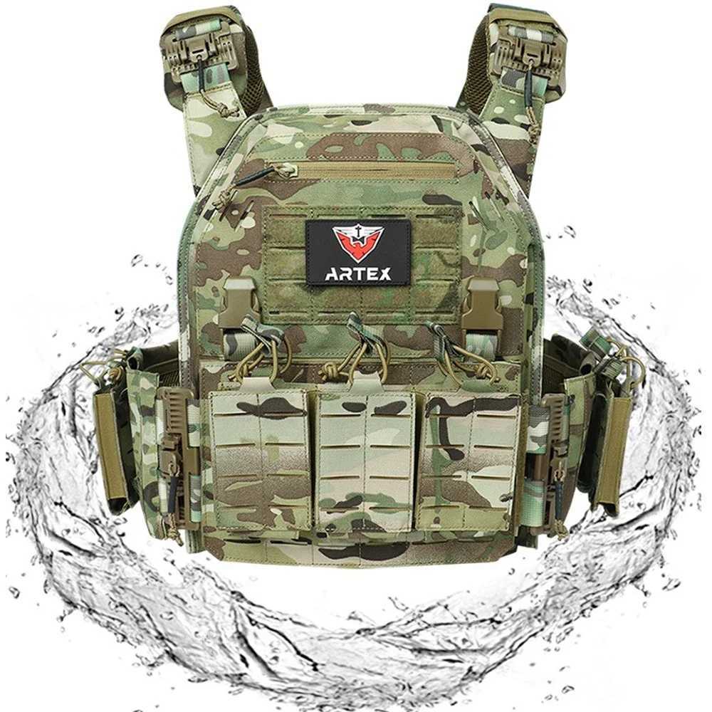 Ranger Green Plate Carrier Tactical Vest With Quick Release Security Molle Chaleco Tactico Bandolier Laser Cut Tactical Vest Z250728