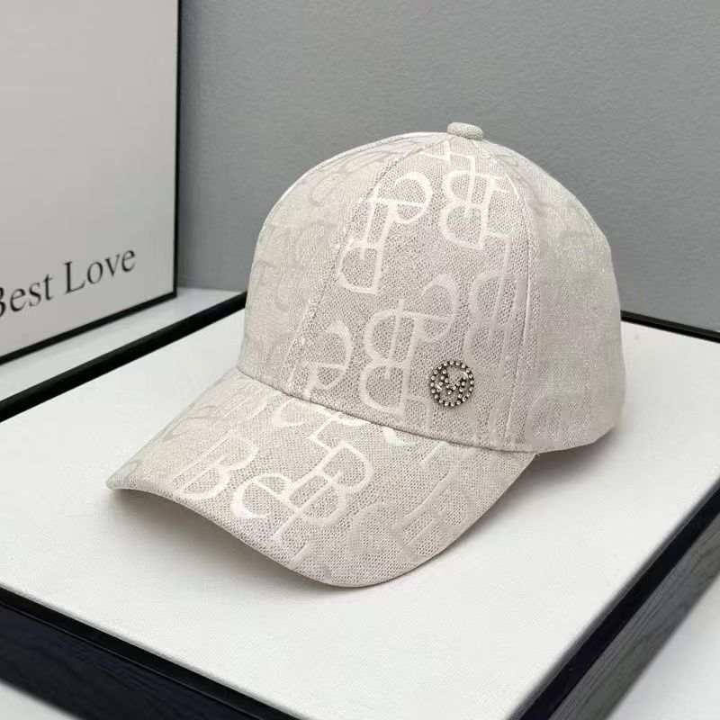 Designer Luxury Cap Men Adjustment Baseball Women Caps Hats High Quality Women Fitted Caps Fashion Fedora Crystal Letters Stripes Casquette Beanie Hat
