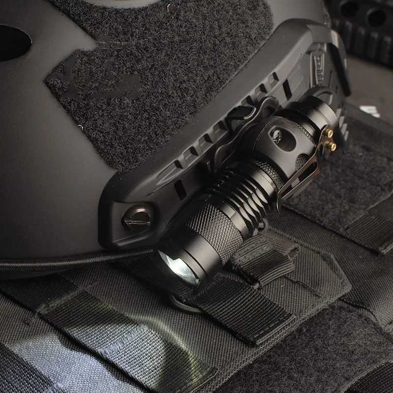 Vadsn Tactical Airsoft Strobe Consant Momentary Helmet Lamp With White Scout Light Helmet Lamp Fast Hunting Helmet Flashlight R250728