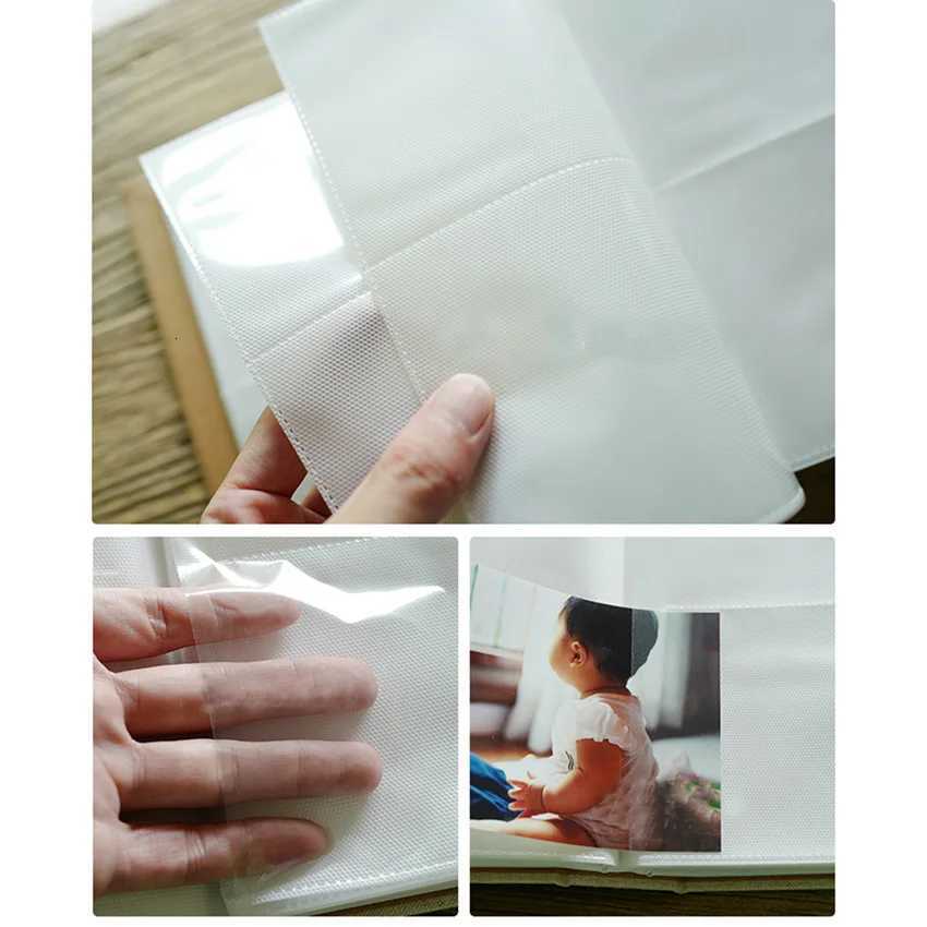 200 Pockets 6 Inch Photo Album Interstitial Photos Book Linen Case Picture Albums Kid Grow Up Wedding Memory Scrapbook Albums Z250729