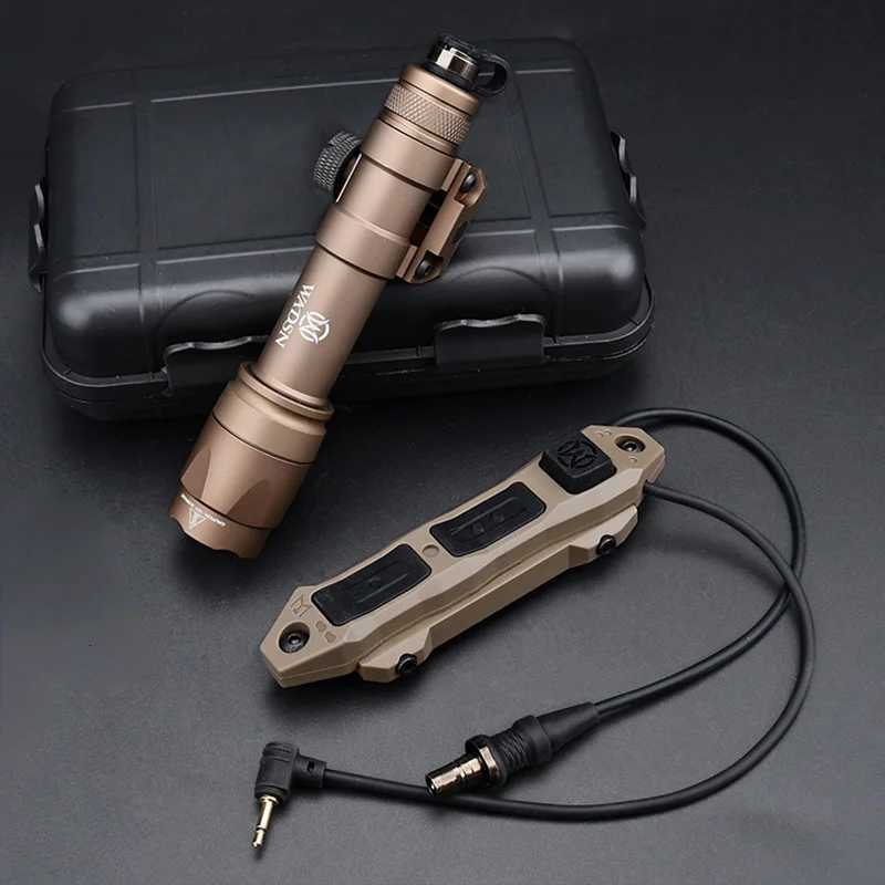 Vadsn M300 M600 Flashlight With Axon Dual Function Remote Pressure Switch Fit 20mm Rail Hunting Tactical Airsoft Light XJ250728