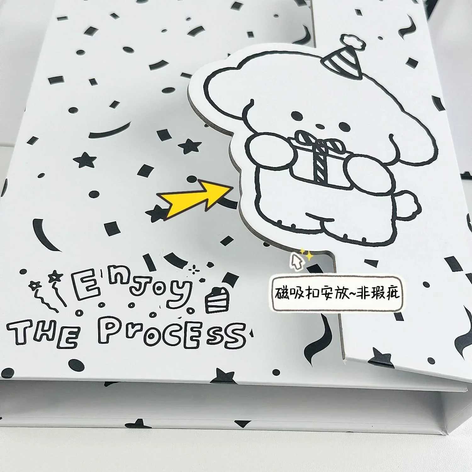IFFVGX Puppy A5 Binder Photocard Holder Kpop Idol Photo Album Kaii Photocards Collect Book Album for Photographs Photocard Packaging Supplies Z250729