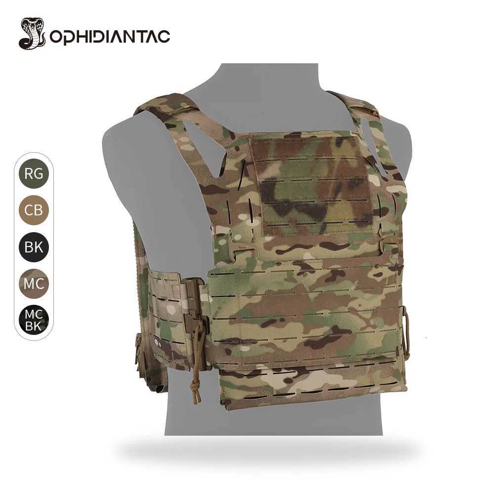 OPHIDIANTAC Detachable Front Panel Knight Vest Laser-cut Quick-release Waistband On Both Sides Z250728