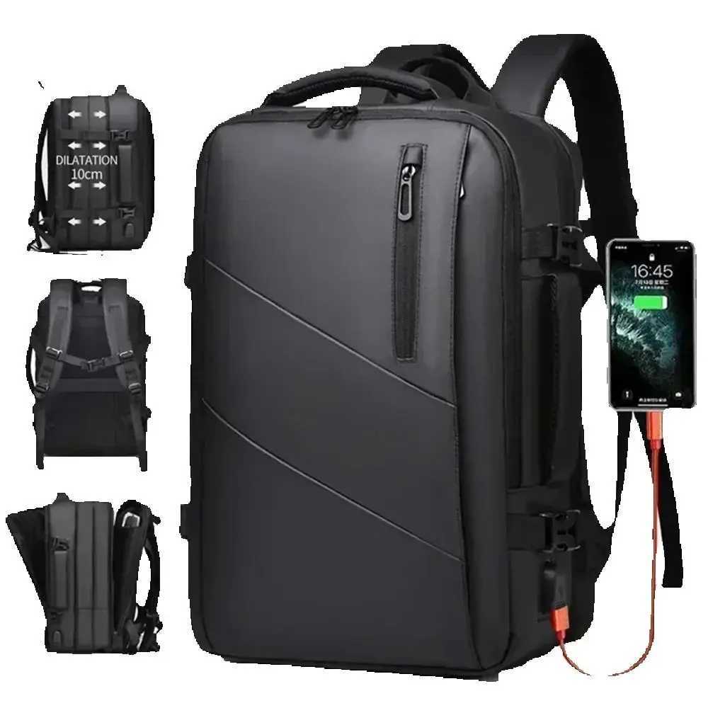 17inch Mens Business Laptop Backpack Quality Large Capacity Backpack Waterproof USB Travel backpacks men camping Mochaila S250728
