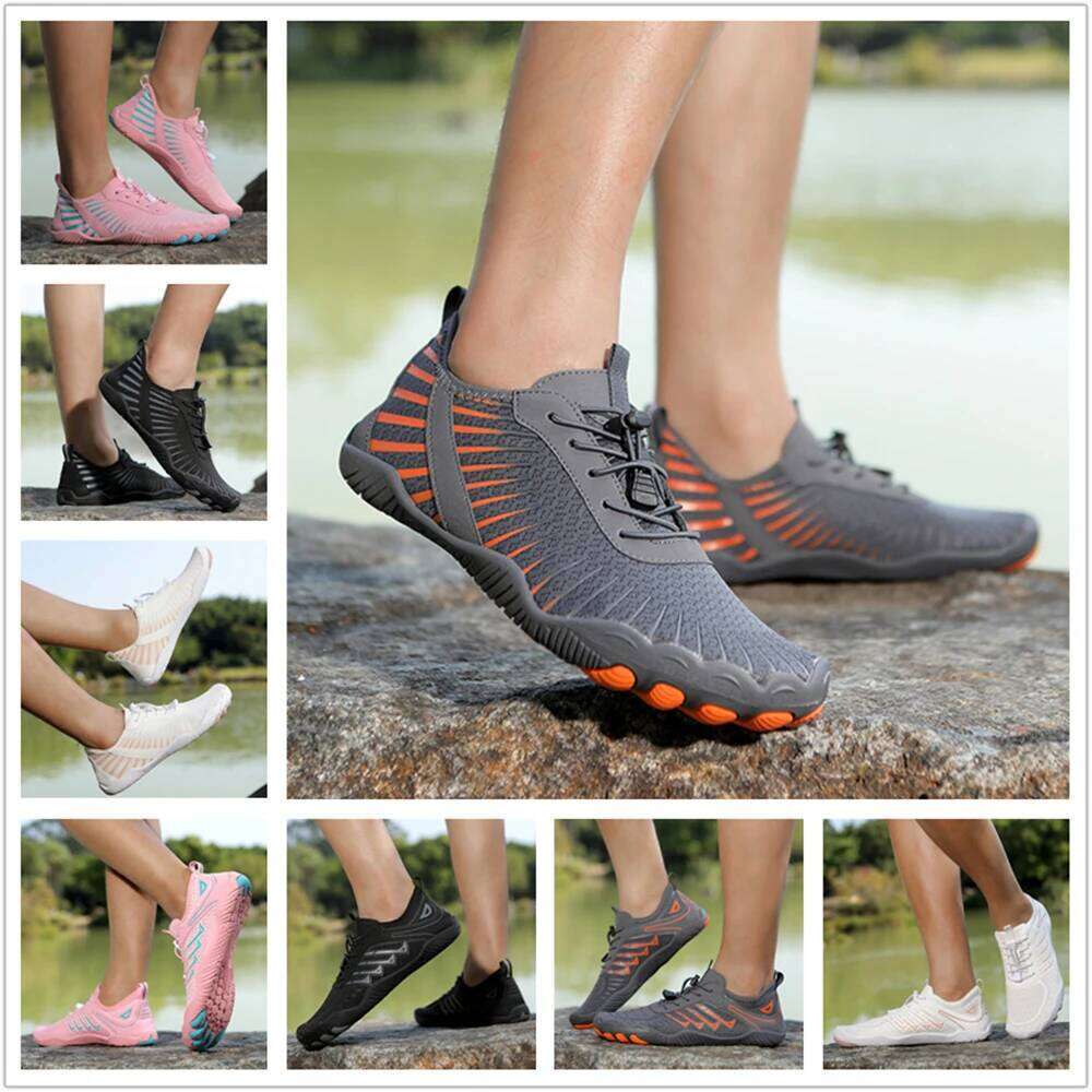 Aqua For Women Men Barefoot Water Shoes Anti-Slip Quick-Drying Outdoor Beach Upstream Wading Swimming Shoe Sneakers Unisex