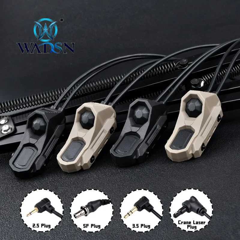 WADSN Airsoft Axon Tactical Dual Function Pressure Remote Switch Tail SF/2.5/3.5/CRANE PLUG M300 M600 Light Switch R250728