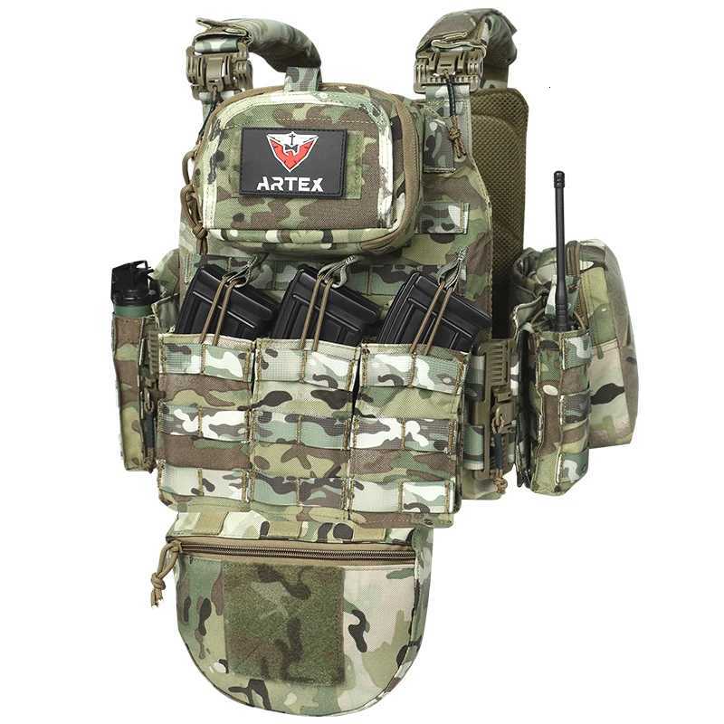 Artexs new high-strength wear-resistant and waterproof Molle extended Quick-release Tactical vest Hunting vest Z250728