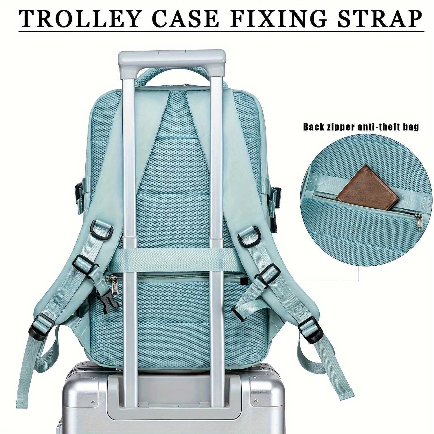 Mens travel backpack waterproof laptop backpack compartment with shoes laptop carry-on backpack S250728