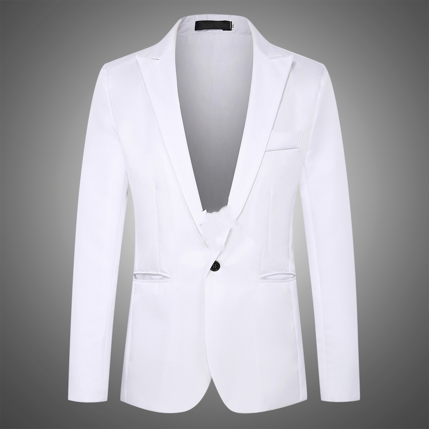 Master-k1483 Groom suit men's suit set slim fit dress casual handsome plaid suit men