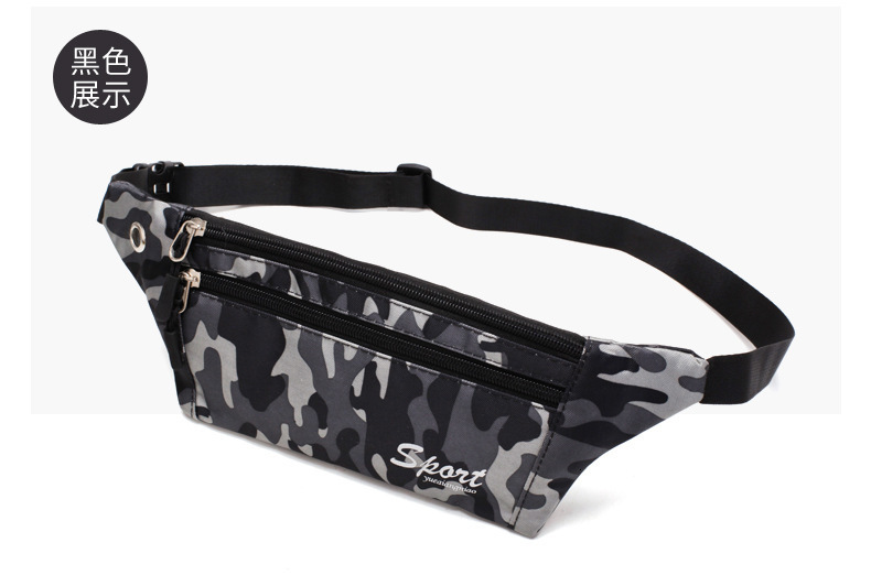 Designer Bag Luxury Camouflage Waist Bag Outdoor Sports Waist Bag Running Bag Fitness Waist Bag Close Fitting Ultra Light Phone Bag Free Shipping