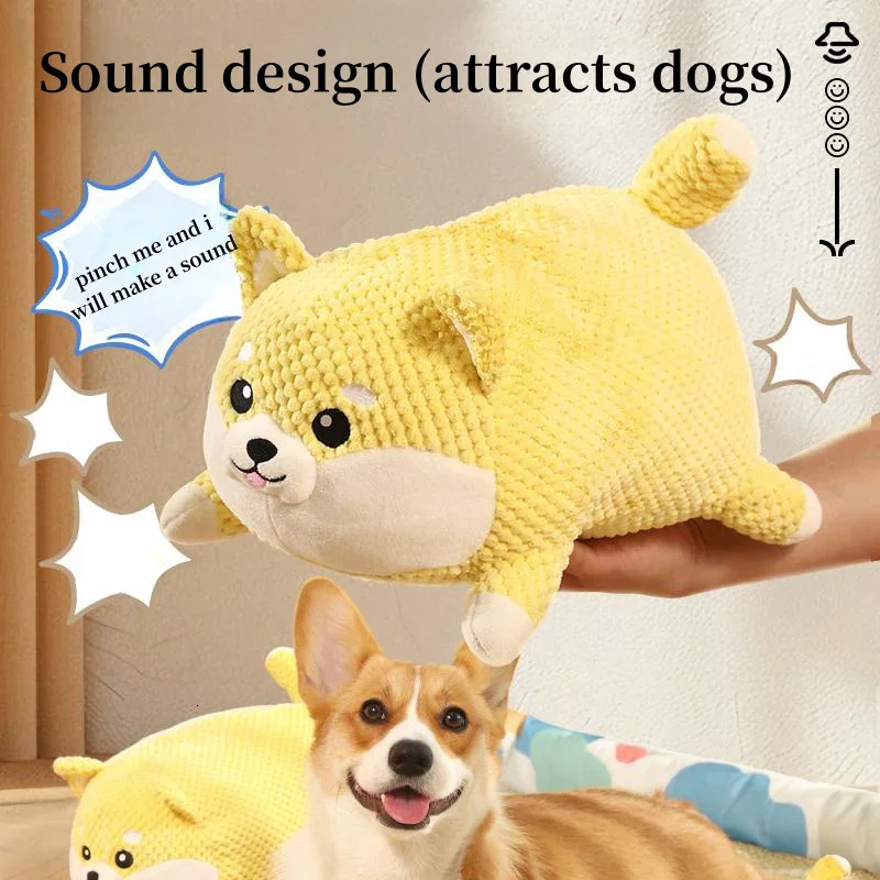 Dog Interactive Toy Piggy Bite Resistant Grinding Teeth Cleaning Large Entertainment Puppy Boredom Pet Plush Toy 250729