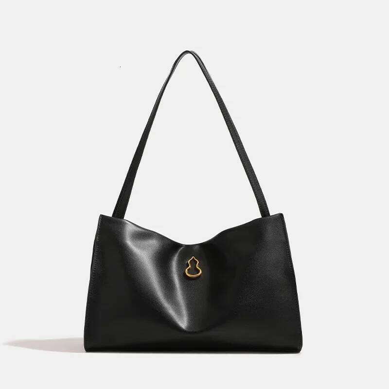 NicheDesign Large Capacity Versatile Commuter Soft Single Shoulder Underarm Bag Of Sensation Half Slope Gourd Tote Ba bag