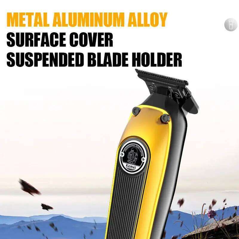 Kemei Barber Electric Trimmer Professional USB Rechargeable Beard Clipper For Men Hair Cutting hine
