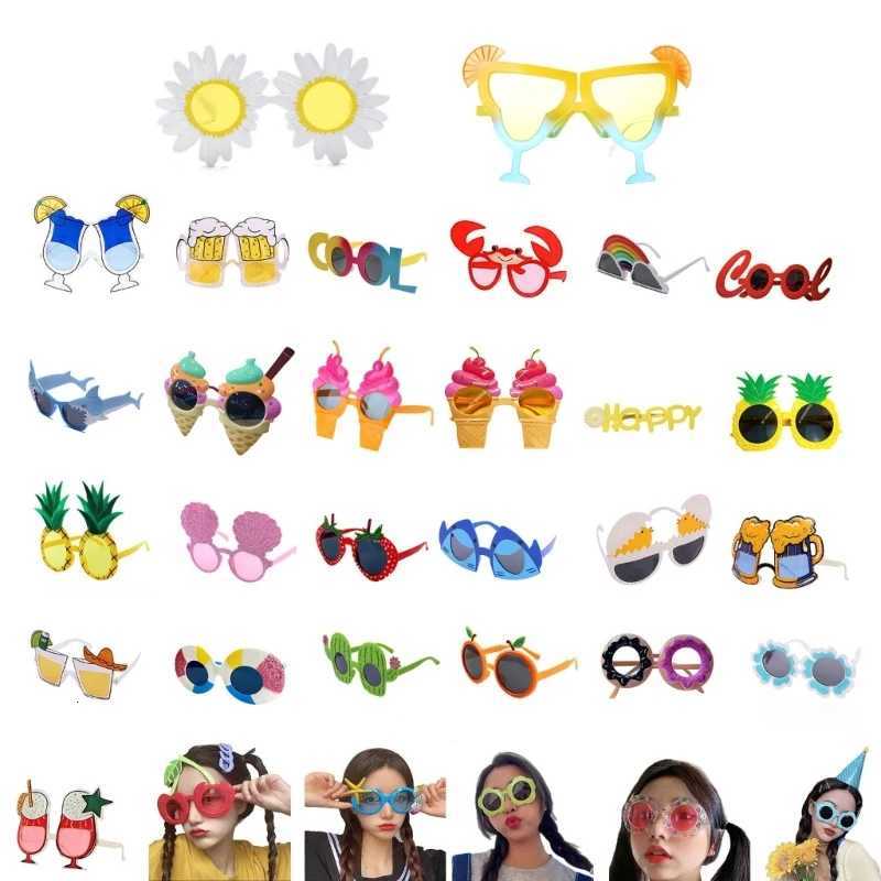 Luau Party Sunglasses Funny Hawaiian Glasses Tropical Photo Prop Summer Party-Favor Beach Party Supplies Decorations R250729