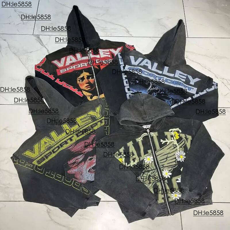 Men's Hoodies Haruku Washing Trend Brand Sweatshirts Casual Valley Streetwear Heavy Water Oversized Hoodie Men Clothing