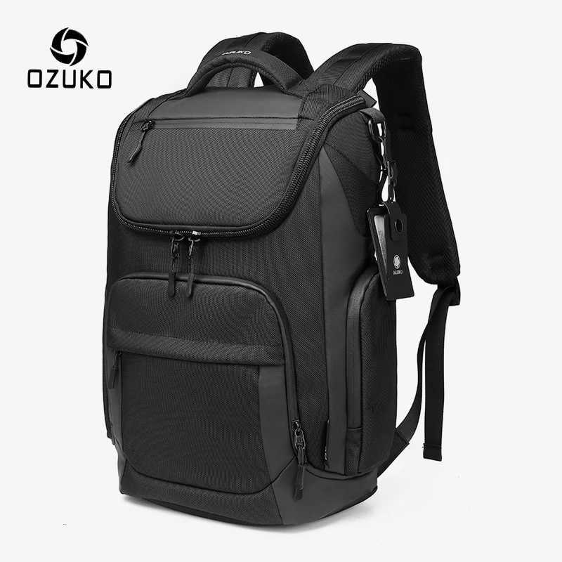 OZUKO Multifunction Men Backpack Large Capacity Waterproof Backpacks 15.6 inch Laptop Backpack Outdoor Travel Business Male Bag S250728