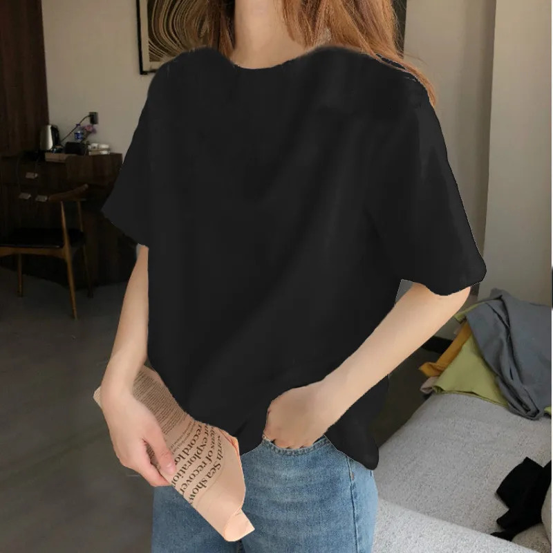 Fast TShirts Women Summer Short Sleeves Lady Tshirts Female Fast Dry Cotton Tee Shirts Girl Dressing Plus Size S5XL 250724