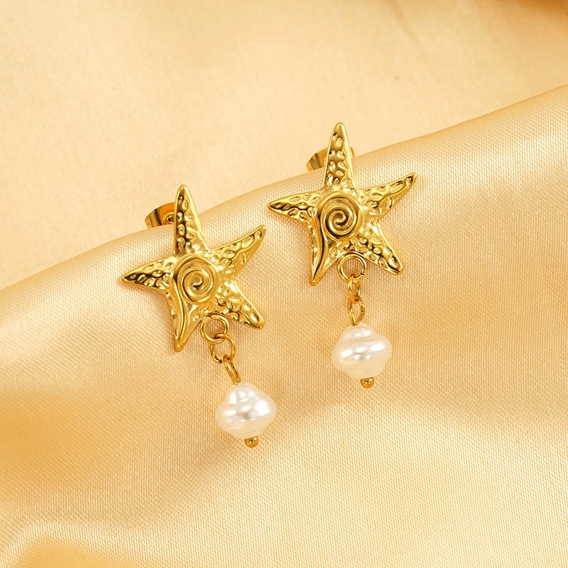 Sophisticated Aqua-Inspired Accessory: Dazzle Your Style with Exquisite Marine Life Motif Hoop Earrings Made from Premium Quality Metals