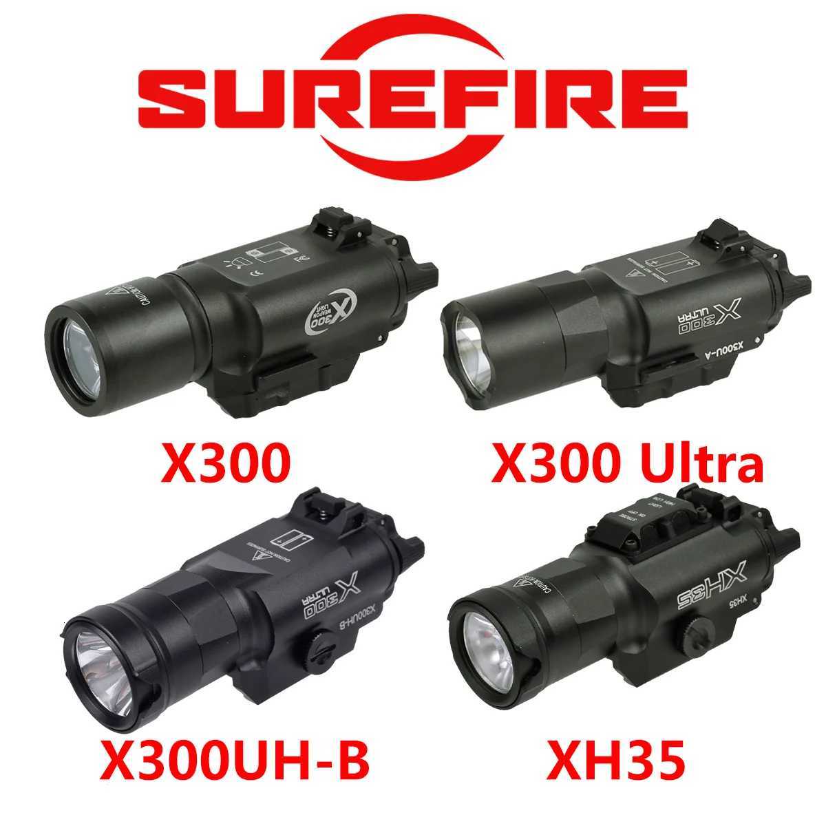 Tactical X300U X300 Ultra XH35 X300V Metal Pistol Scout Light Airsoft Weapon Gun Light Strobe Flashlight Lanterna Torch XJ250728