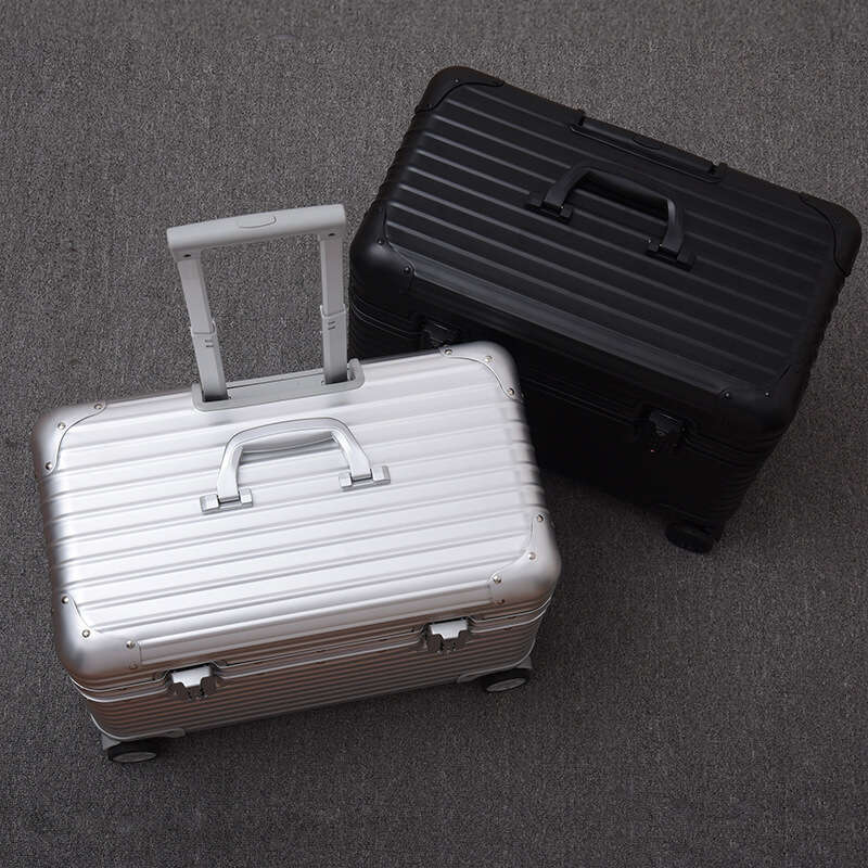25 Hot Sales in Europe and America German Full Aluminum Magnesium Alloy Flip Top Camera Long 18inch Boarding Small Trolley Case Men's Travel Suit