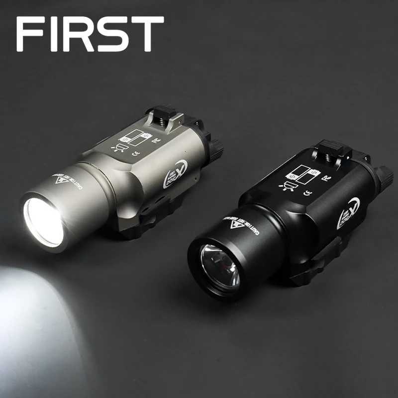 Tactical X300 X300U Aluminum Weapon Flashlight Hanging Constant/Momentary Scout Light Fits 20MM Rail Outdoor Hunting LampXJ250728
