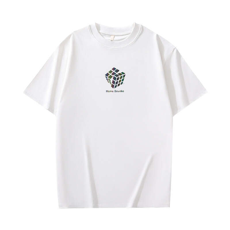 Designer T Shirt Pure Cotton Short Sleeve T-Shirt For Men Summer Ins Hong Kong Style Trendy Half Sleeve Loose Couple Matching Tee Shirt Men's Rou