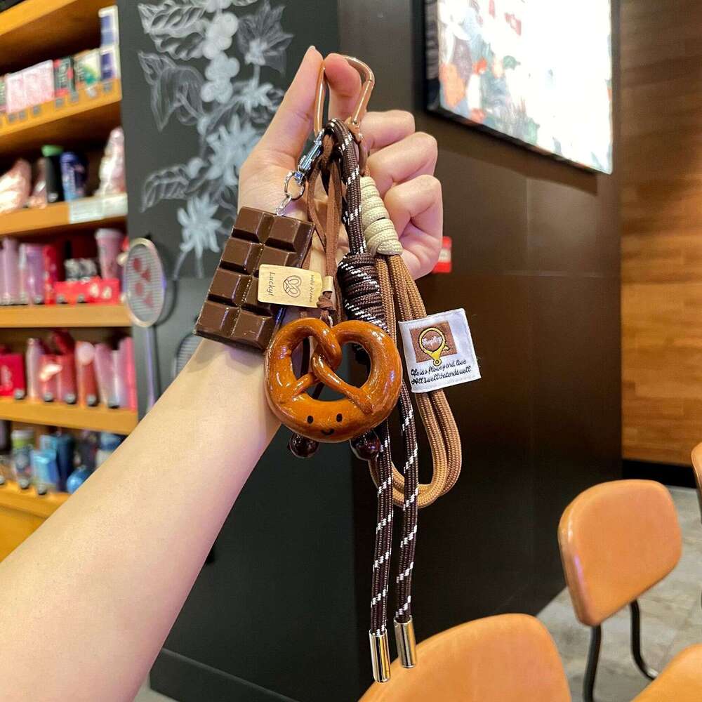 Miu Style Alkaline Water Keychain Autumn Winter Melad Series Cute Bread Pendant Student Couple Backpack Decoration