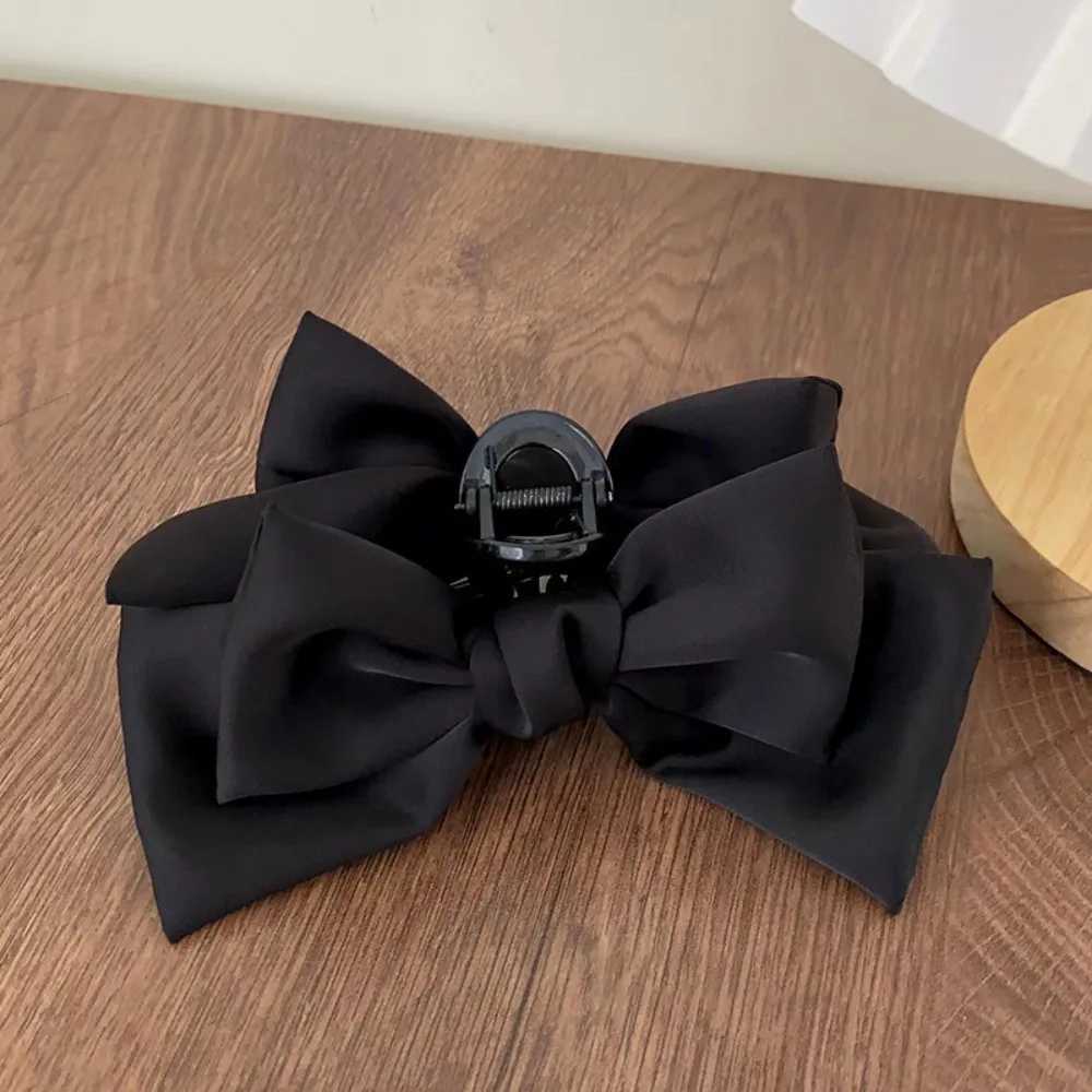 Fashion Women Bow Hairpin Korean Version Of Solid Color Butterfly Satin Hair Clips Girls Hair Accessories Headwear Z250729