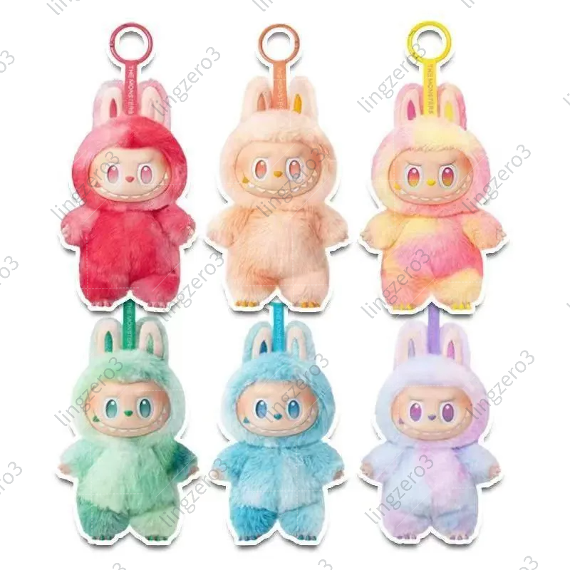 Labubu V1 V2 V3 Doll Vinyl Face Series Blind Box Labu Heartbeat Macaron Plush Pendant Toy Birthday present